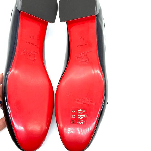 Christian Louboutin SWEETIE JANE FLAT Patent Leather Ballerina Flats Shoes - Picture 14 of 16